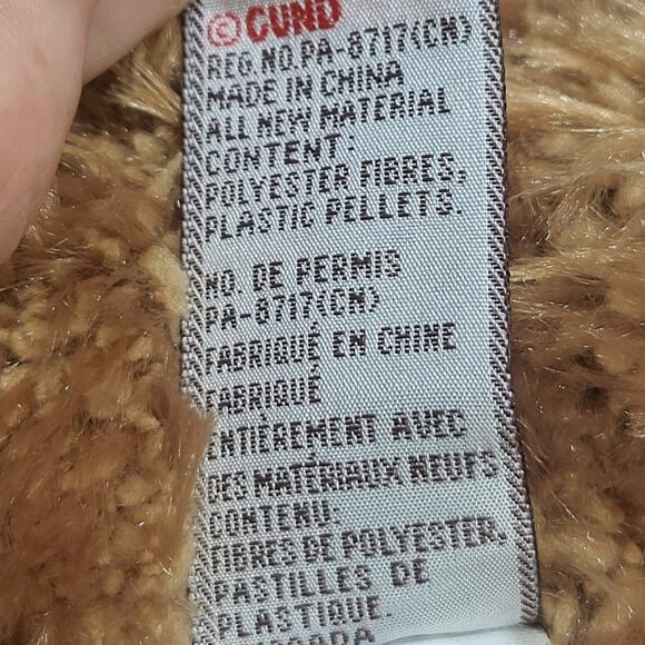 GUND Slumbers 12" Teddy Bear Plush Stuffed Animal Toy Brown Tan Cuddly Soft VTG - Picture 12 of 12